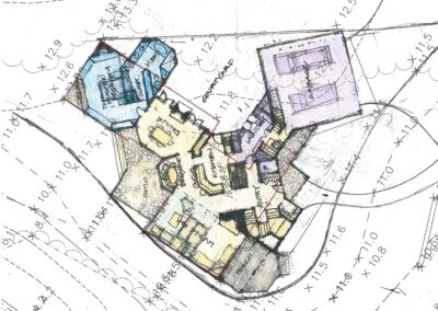 plan drawing of house renovation