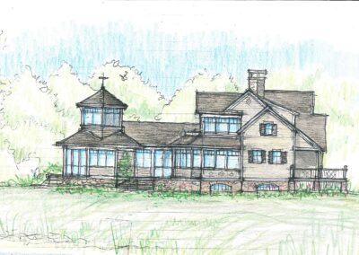 elevation drawing of house renovation