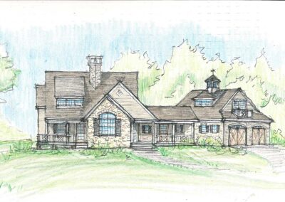 elevation drawing of house renovation