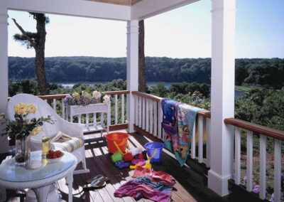 porch overlooking bay