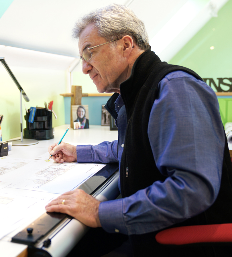 Peter Haig working on Design Services on Cape Cod